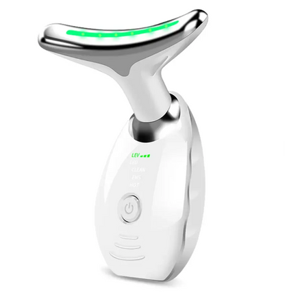 Masajeador Facial y de Cuello con Luz LED – Cuidado de la Piel en Casa